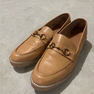 A New Day Women’s Tan Loafers with Gold Accent